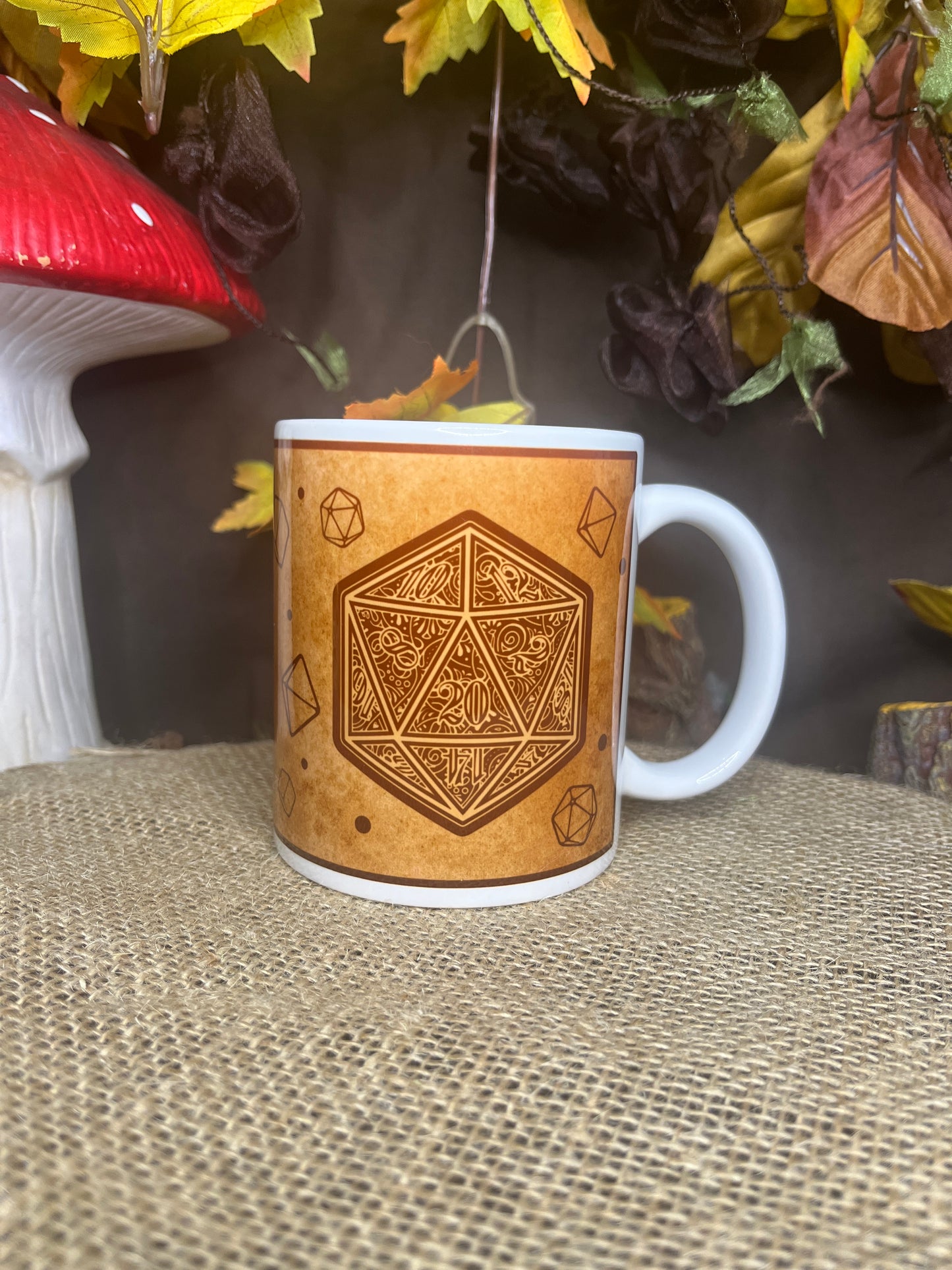 Mugs D20 marron