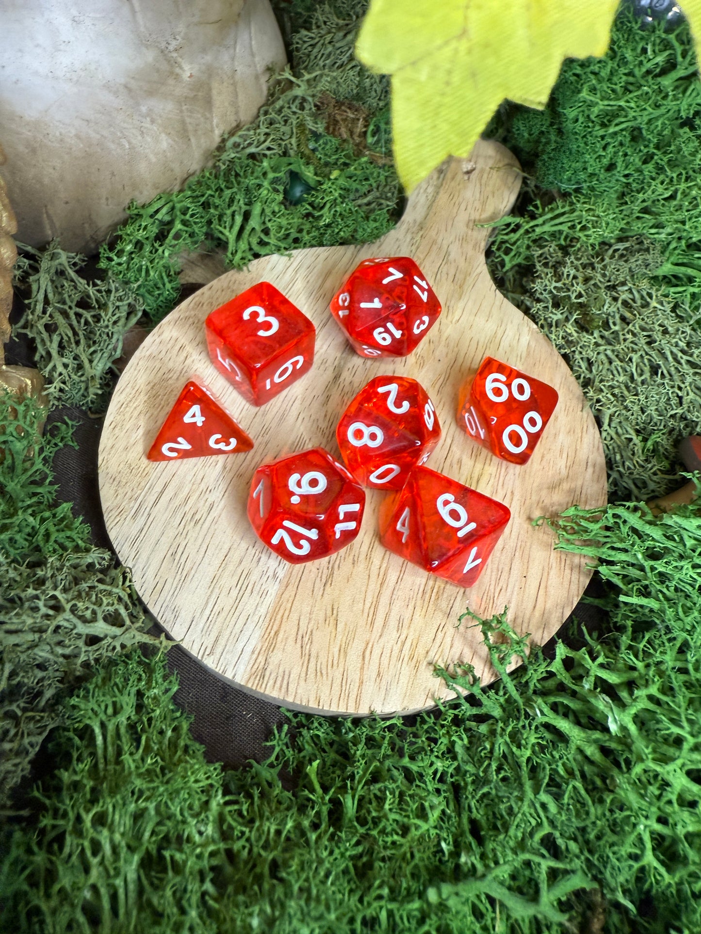 Set de dés transparent