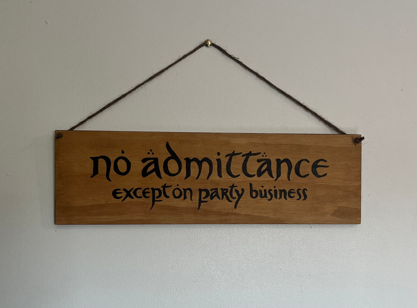 Planche No admittance - Cul-de-sac