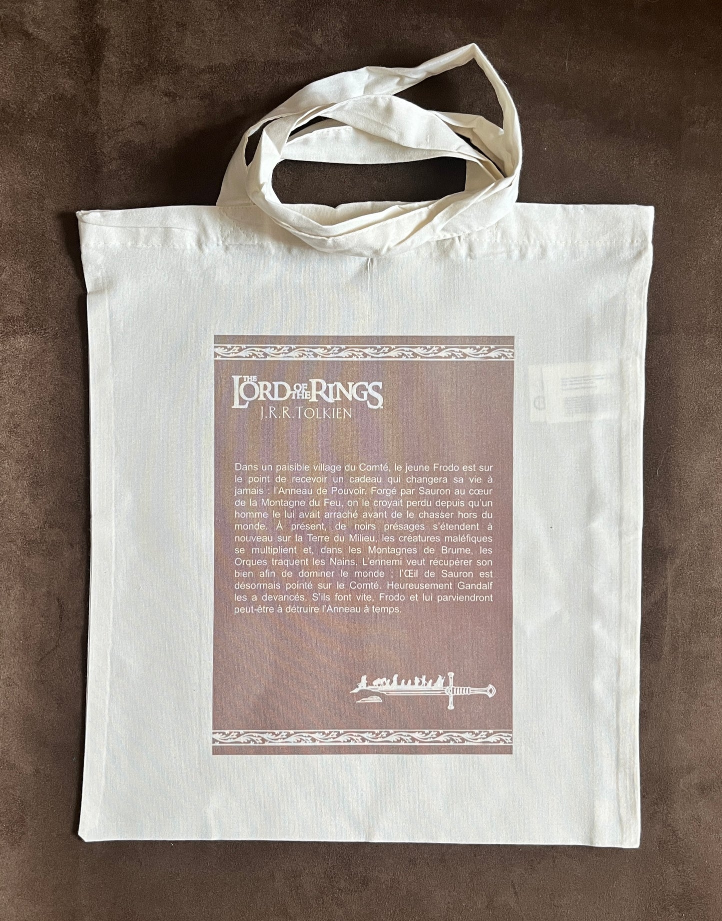 Totebag couverture de livre « Seigneur des anneaux »