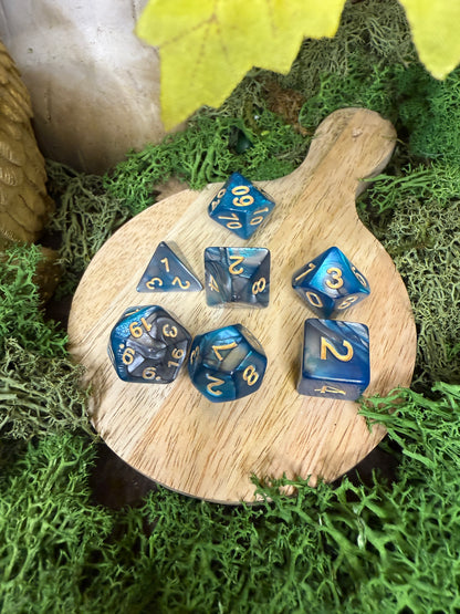 Set de dés bicolore