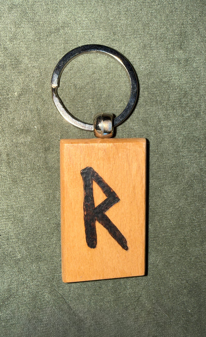 Porte-clés Runes Futhark - Pyrogravés