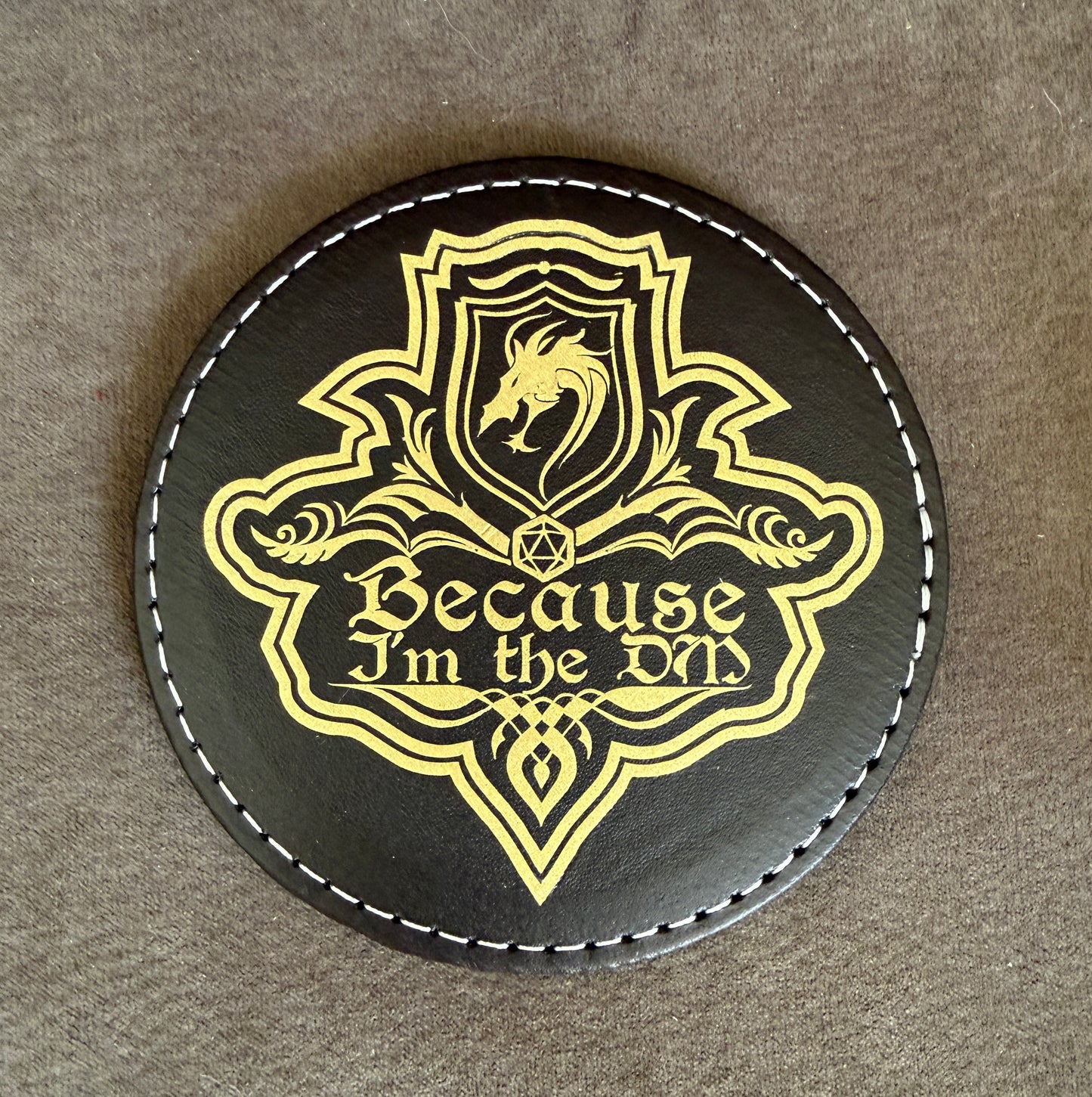 Sous verres en similicuir Classe de JDR