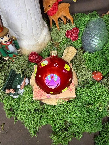 Boule de Noël « dés de JDR »