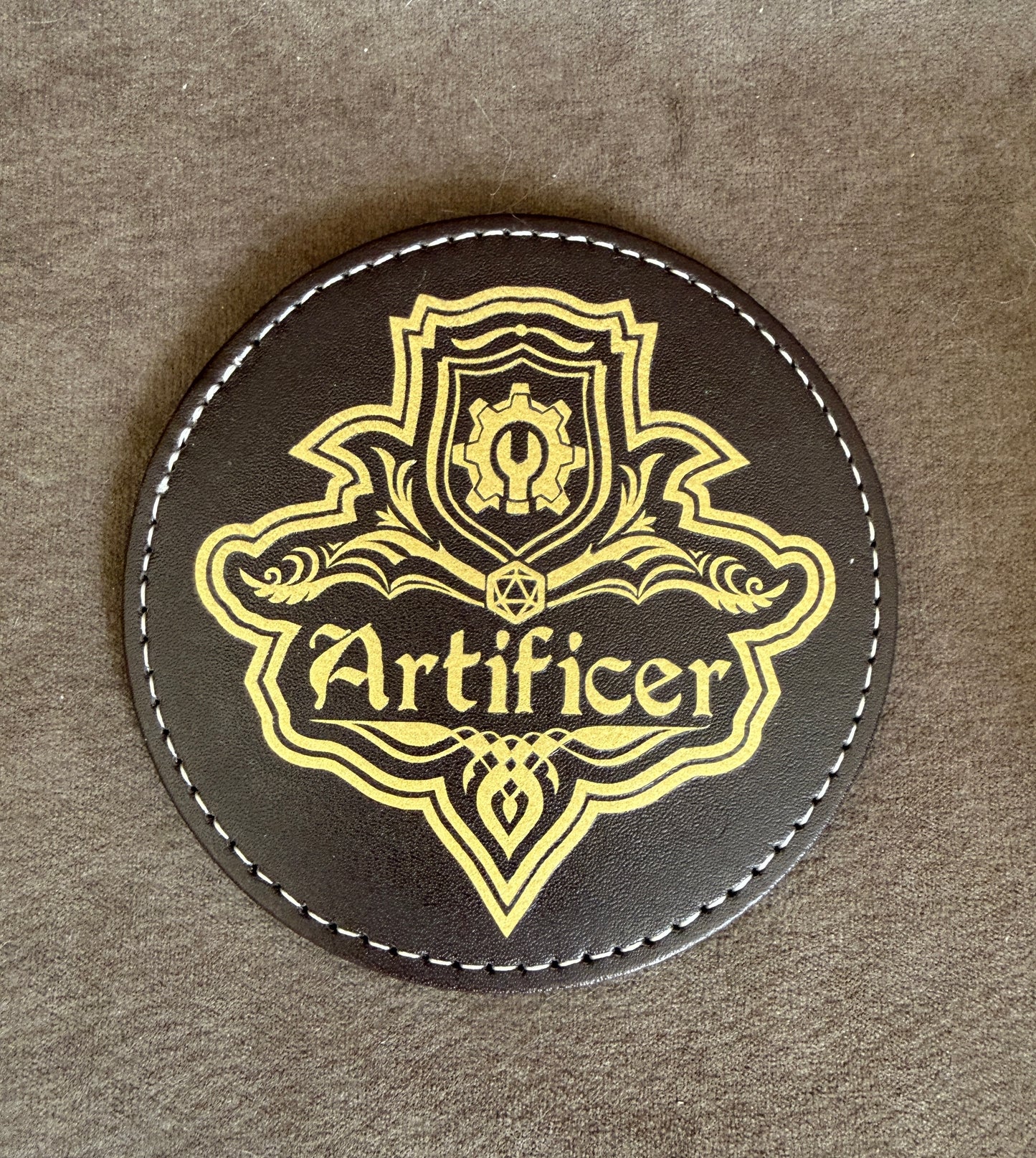 Sous verres en similicuir Classe de JDR