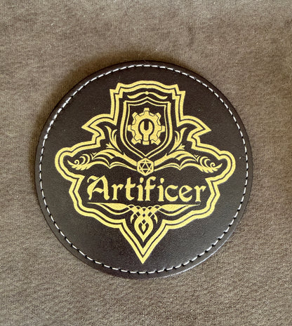 Sous verres en similicuir Classe de JDR