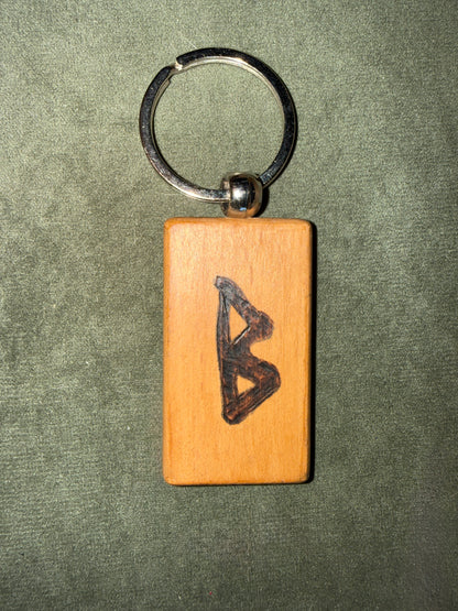 Porte-clés Runes Futhark - Pyrogravés
