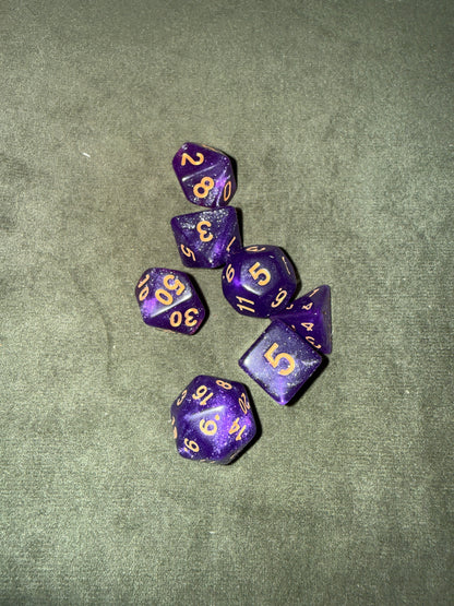 Set de dés de JDR - Violet