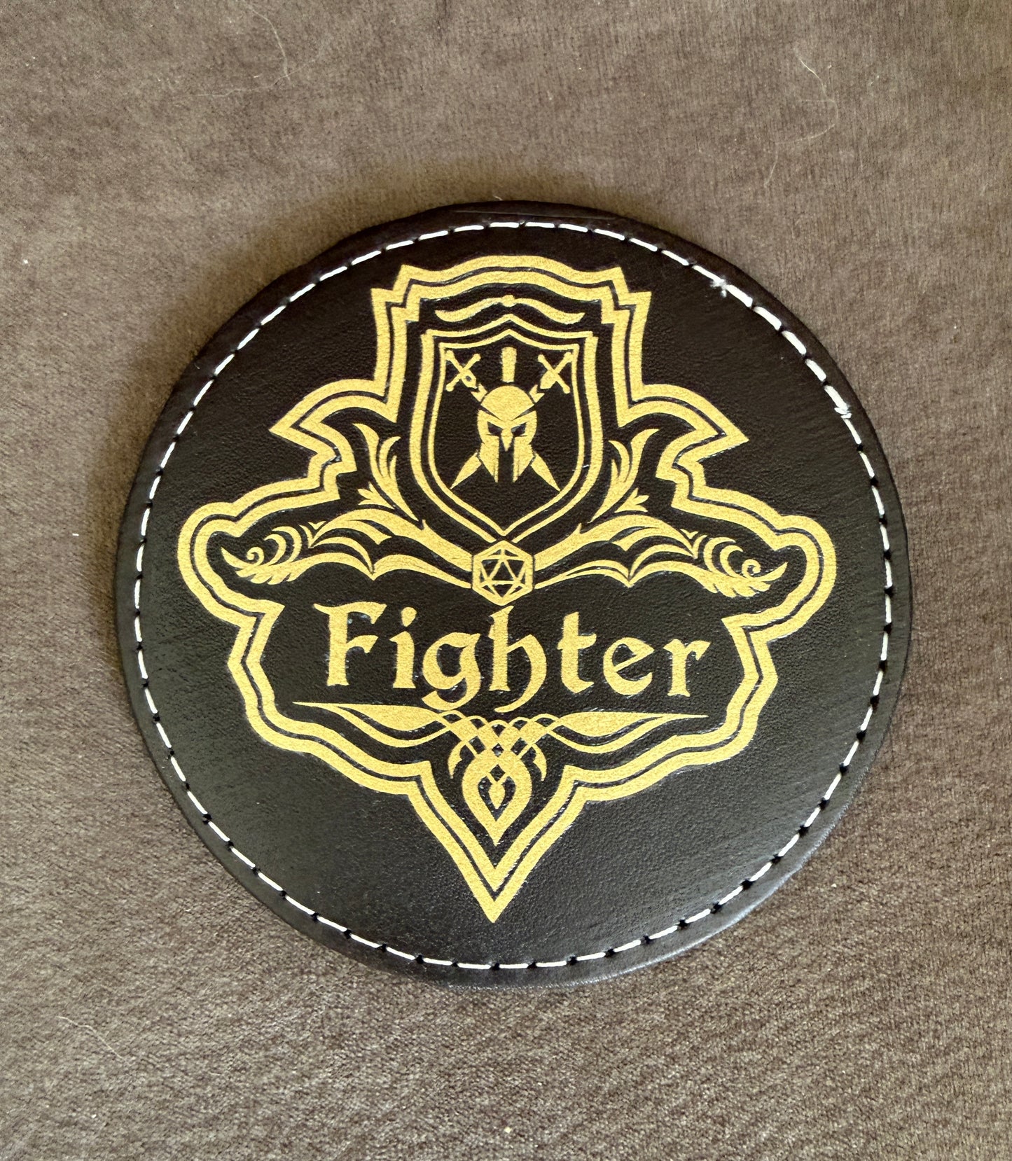 Sous verres en similicuir Classe de JDR