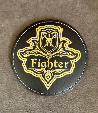 Sous verres en similicuir Classe de JDR