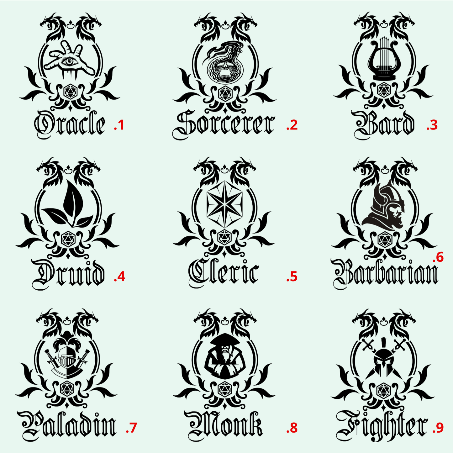 T-shirt classe de JDR