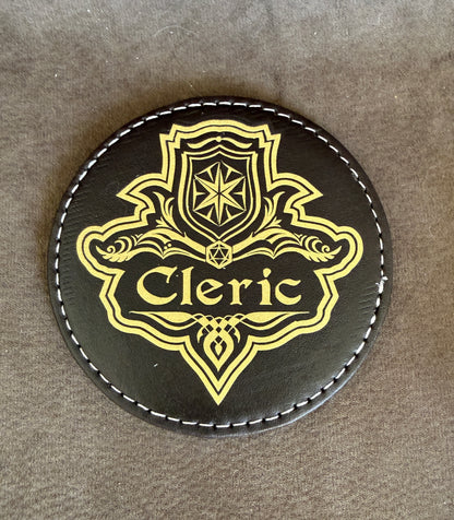 Sous verres en similicuir Classe de JDR