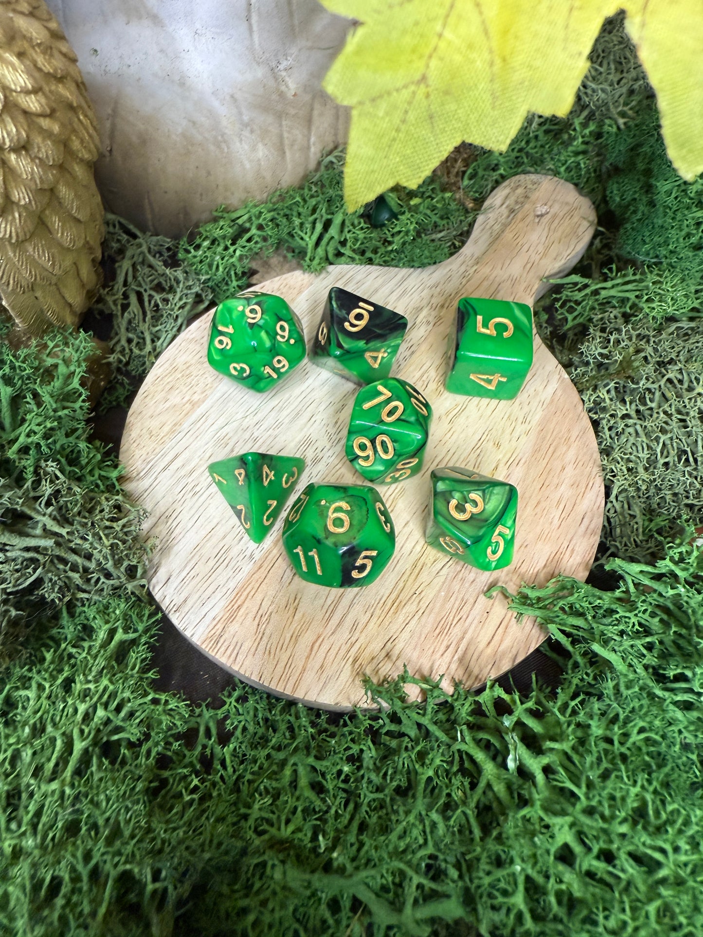 Set de dés bicolore