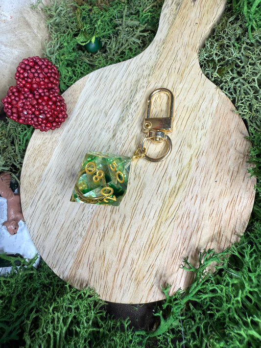 Porte-clés Dés JDR LOTR - VERT