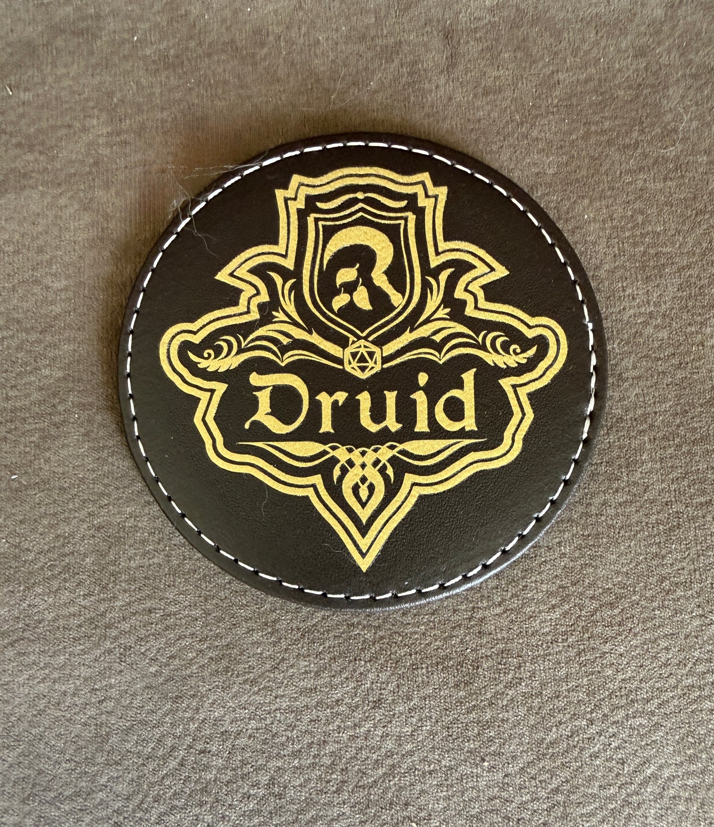 Sous verres en similicuir Classe de JDR