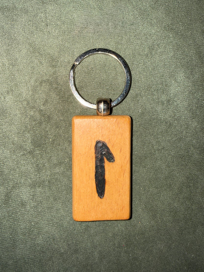 Porte-clés Runes Futhark - Pyrogravés