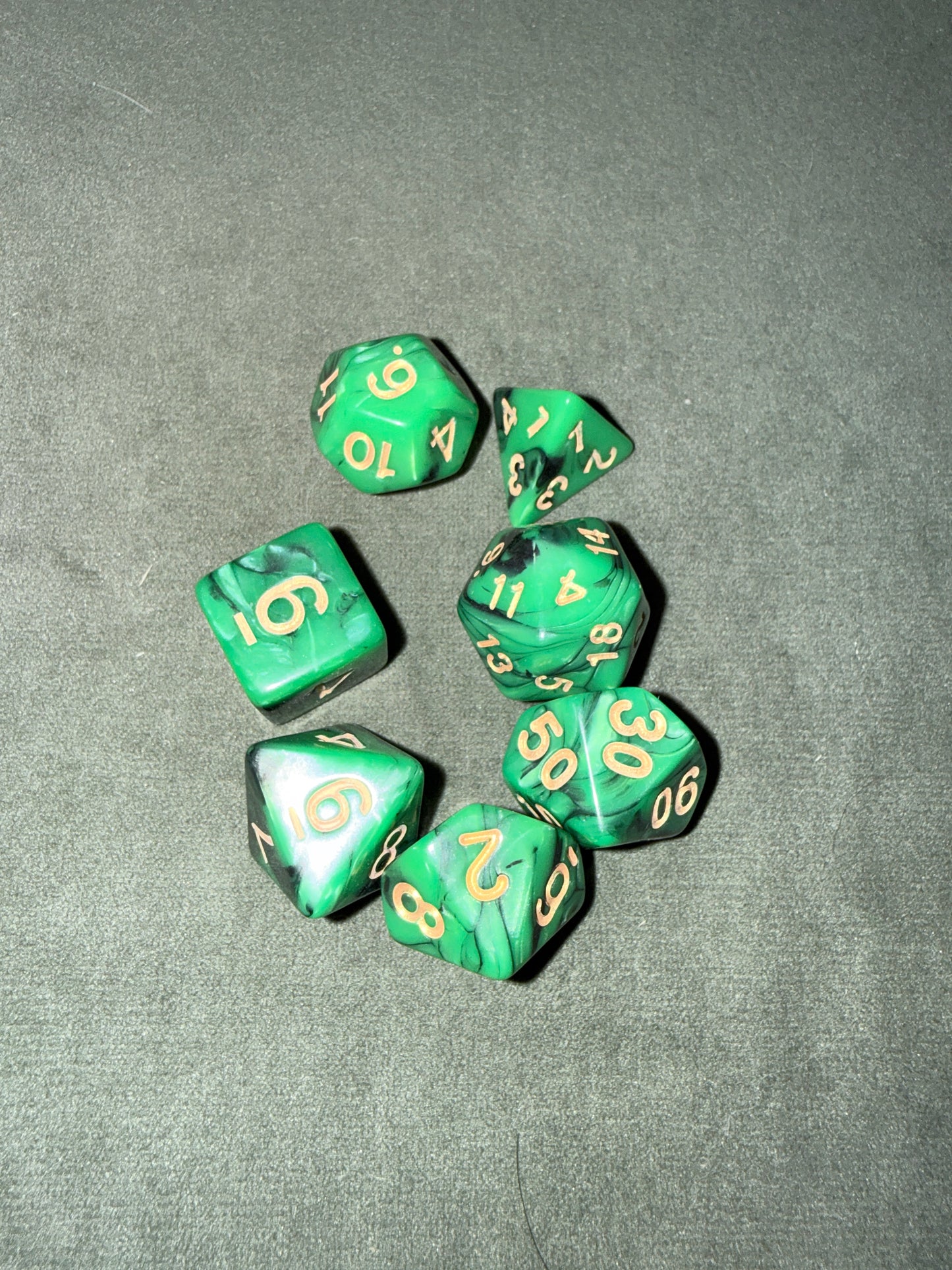 Sets de dés de JDR - Vert