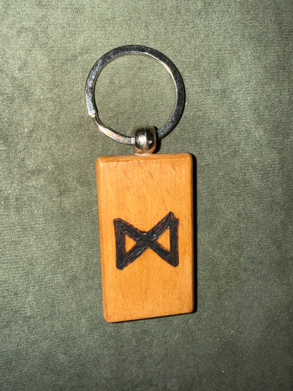 Porte-clés Runes Futhark - Pyrogravés