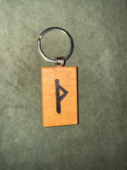 Porte-clés Runes Futhark - Pyrogravés
