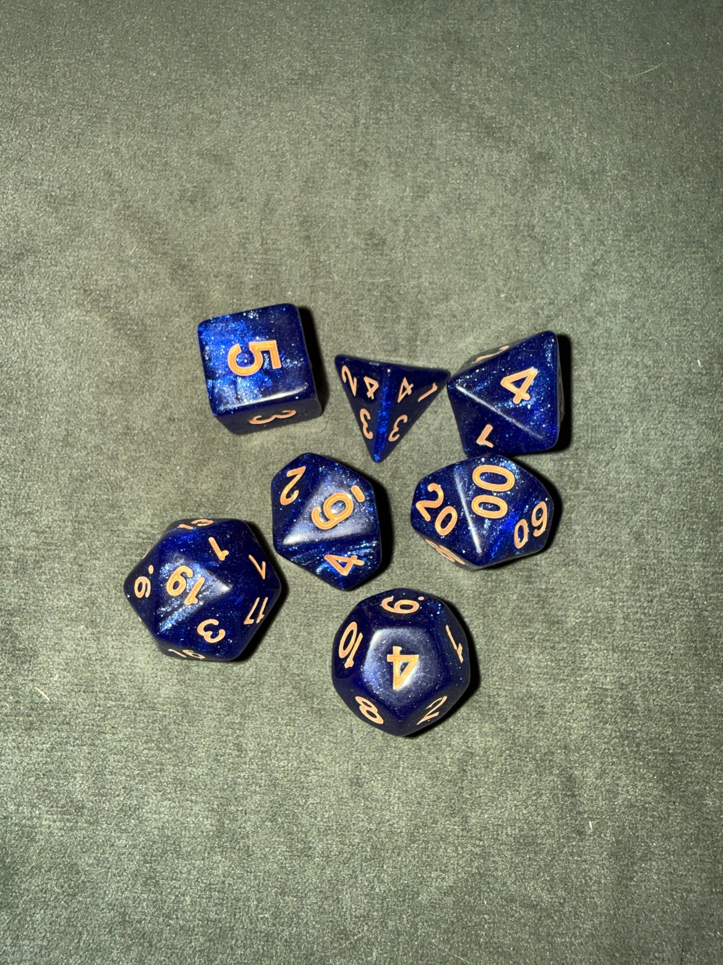Set de dés de JDR - Bleus