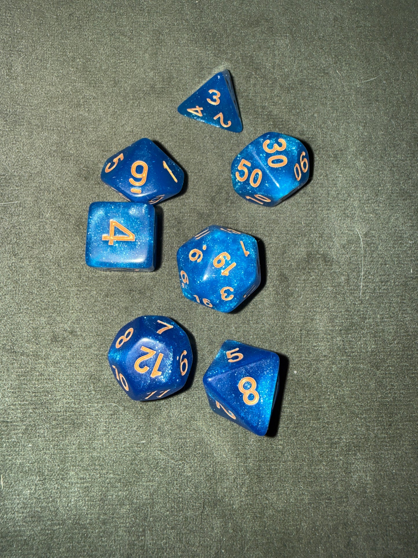 Set de dés de JDR - Bleus