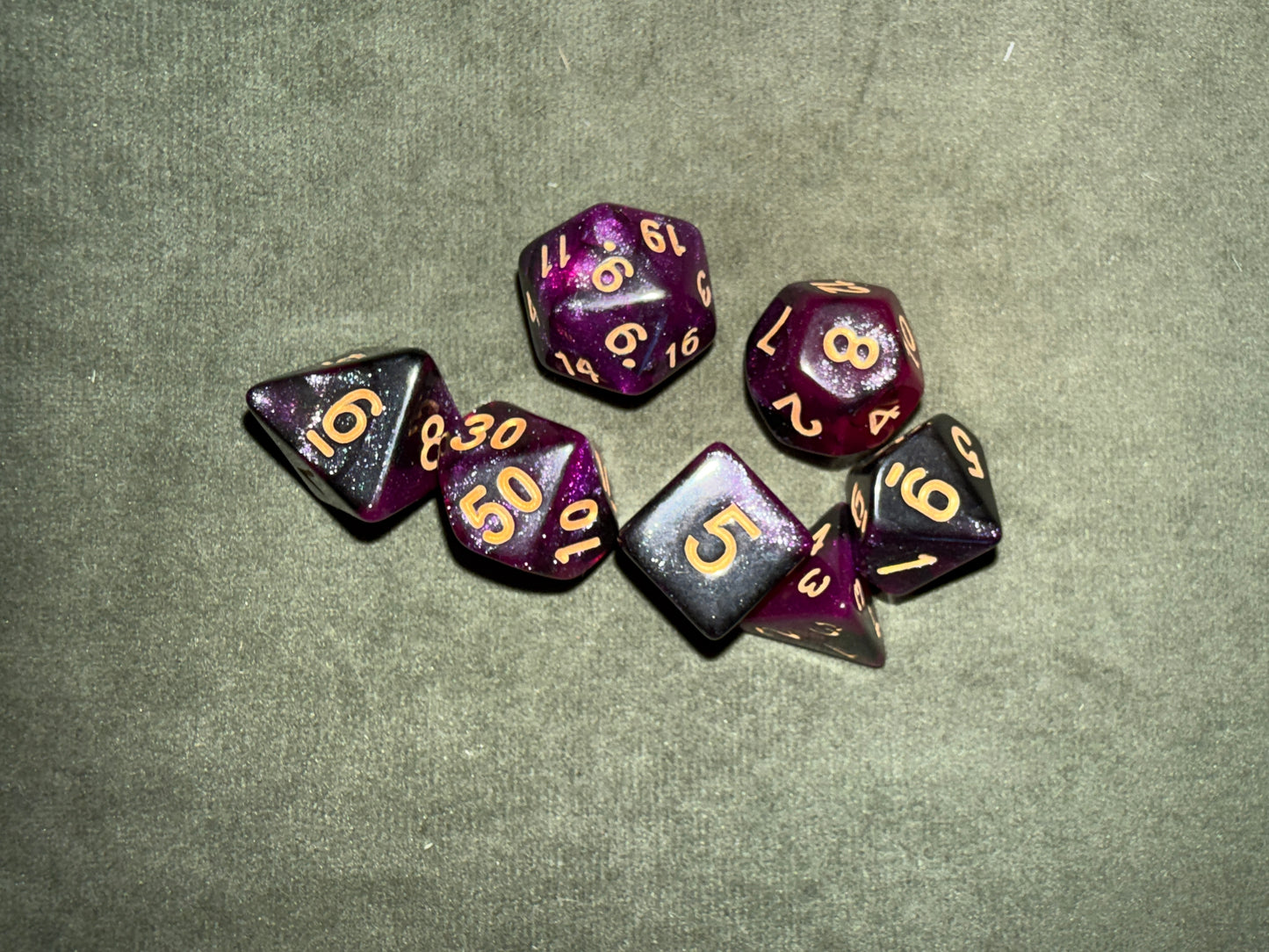 Set de dés de JDR - Violet