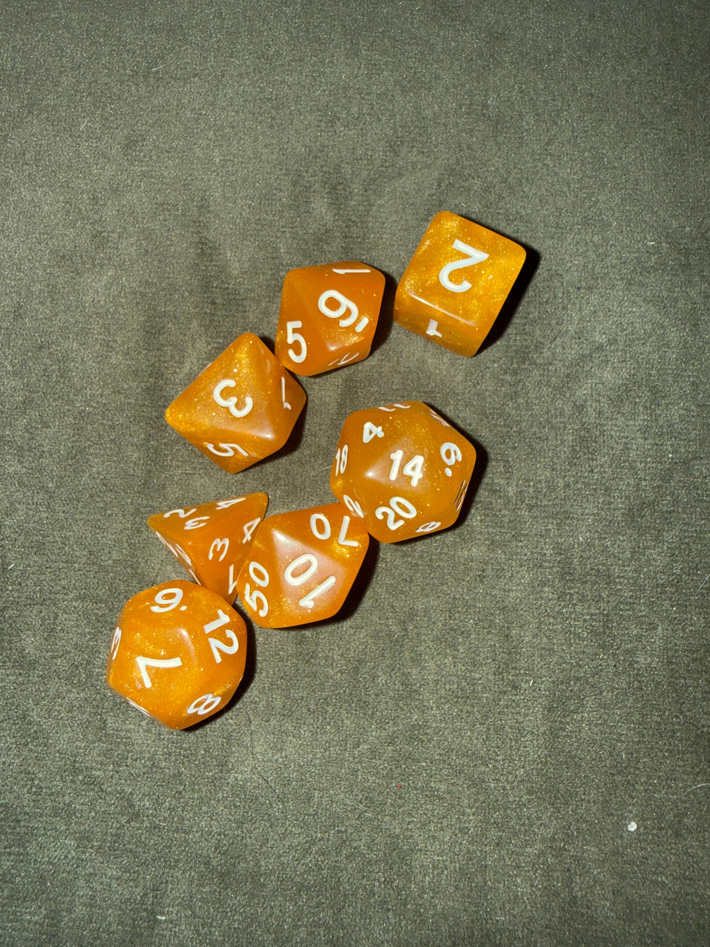 Set de dés de JDR - orange