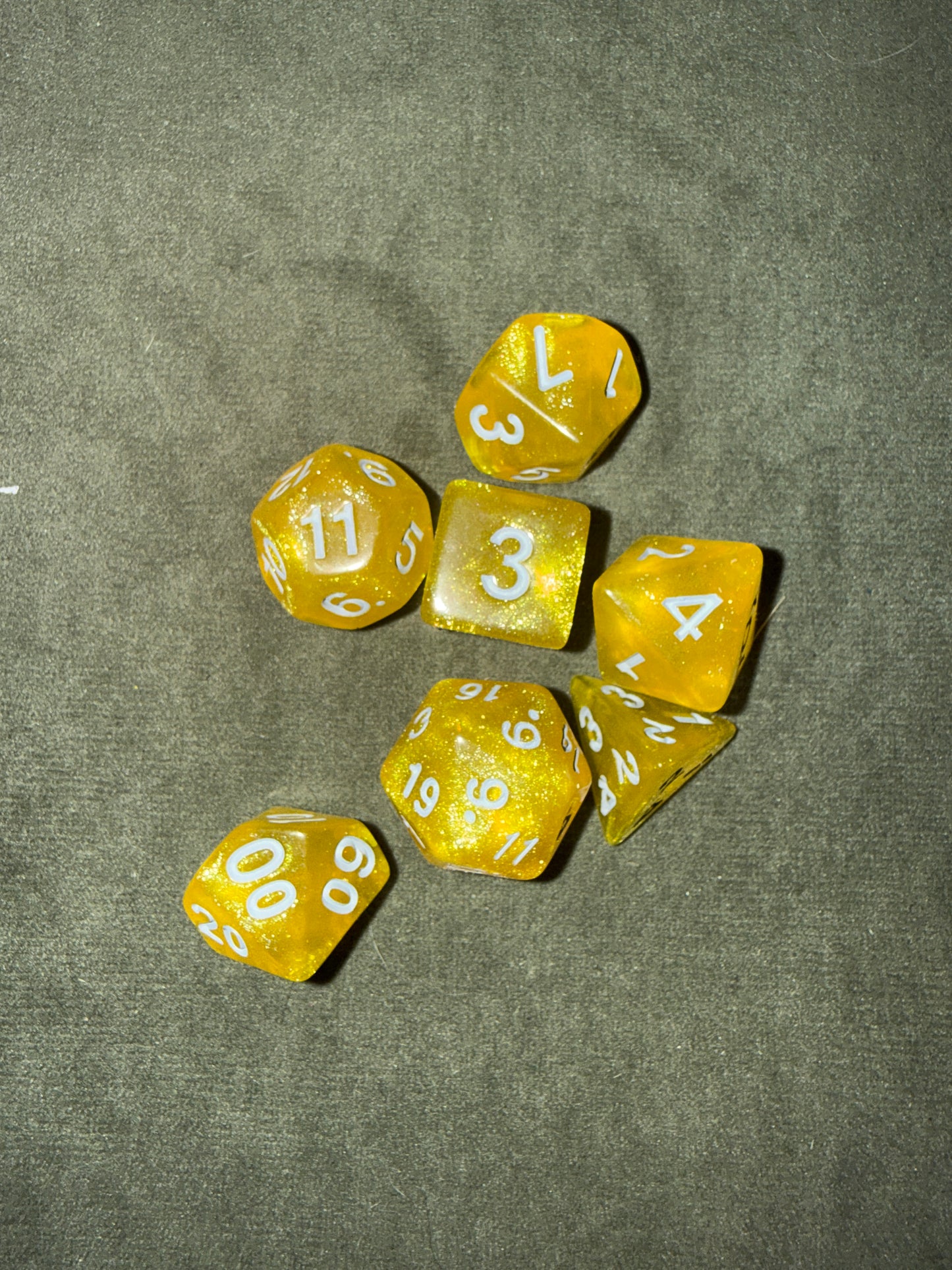 Set de dés de JDR - Jaune