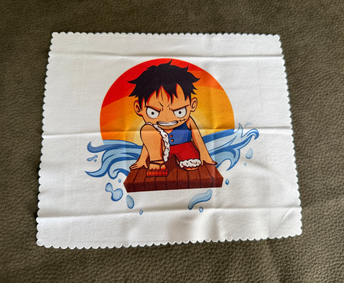 Essuie lunettes Manga gojo ou luffy