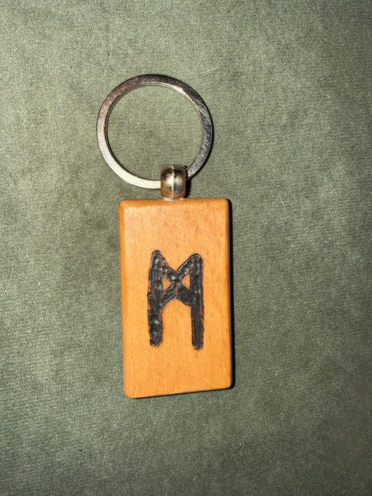 Porte-clés Runes Futhark - Pyrogravés