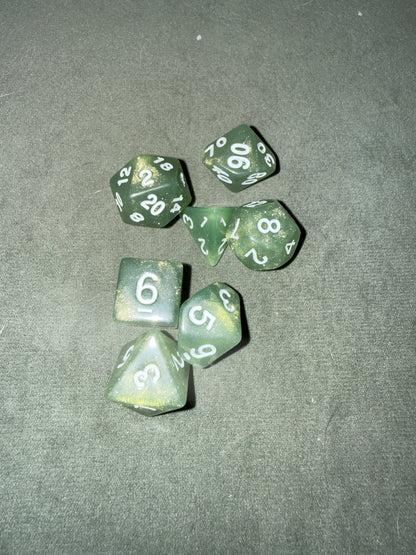 Sets de dés de JDR - Vert