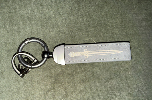 Porte-clés daim épée