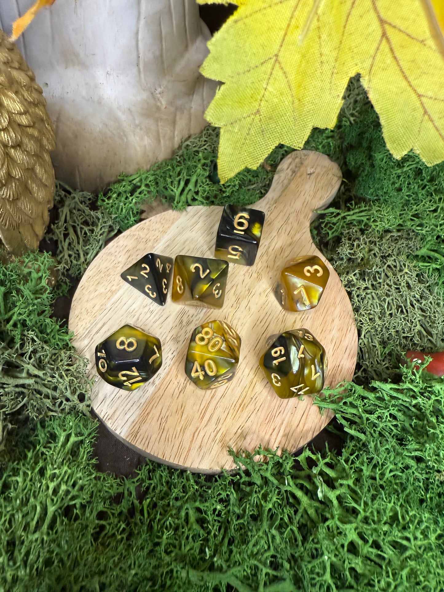 Set de dés bicolore