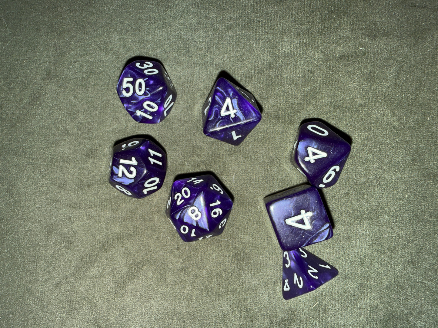 Set de dés de JDR - Violet
