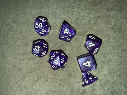Set de dés de JDR - Violet