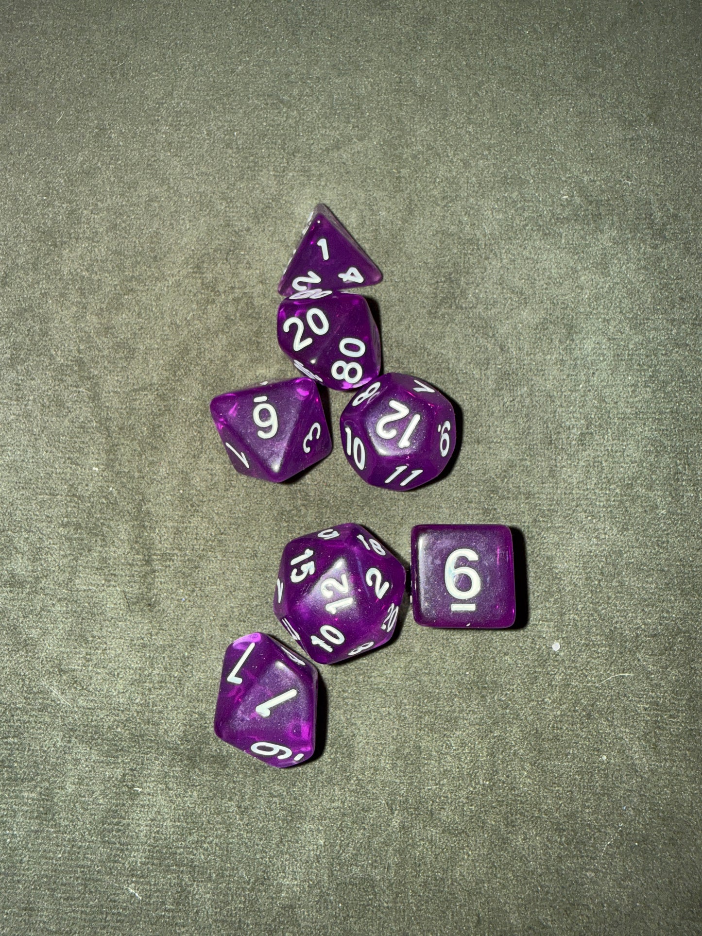 Set de dés de JDR - Violet
