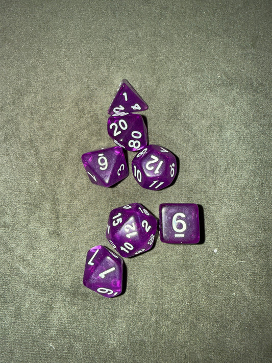 Set de dés de JDR - Violet