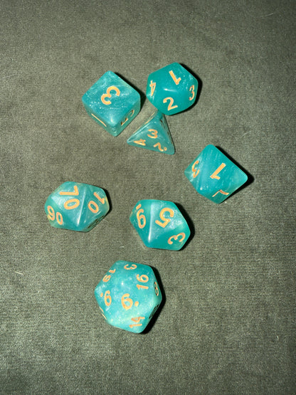 Set de dés de JDR - Bleus