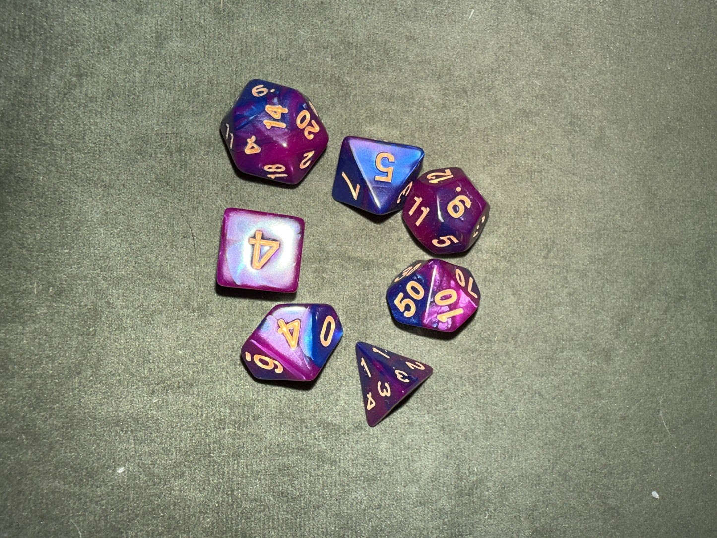 Set de dés de JDR - Violet