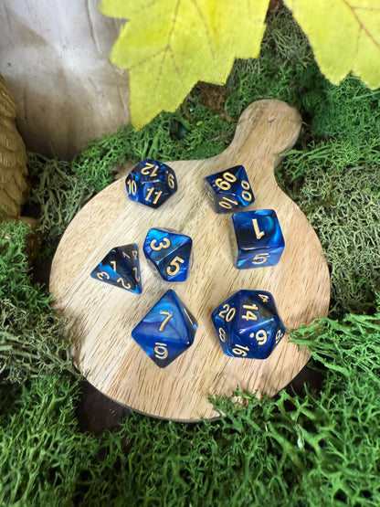 Set de dés bicolore