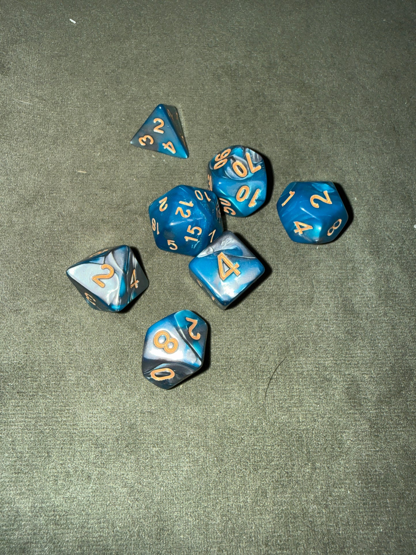 Set de dés de JDR - Bleus
