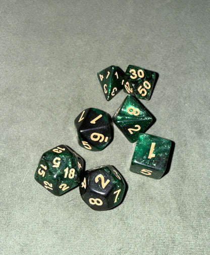 Sets de dés de JDR - Vert