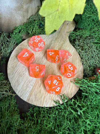 Set de dés transparent