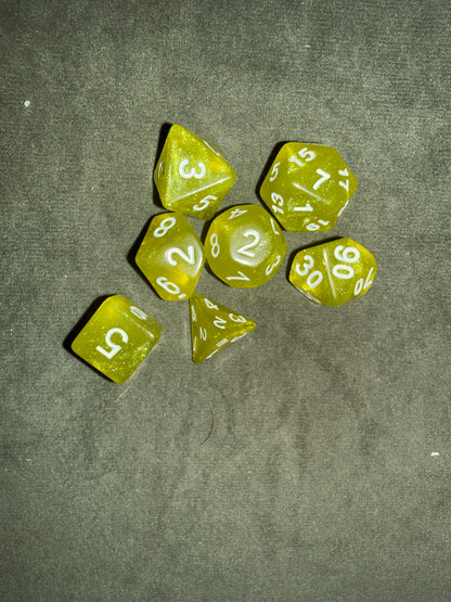Set de dés de JDR - Jaune