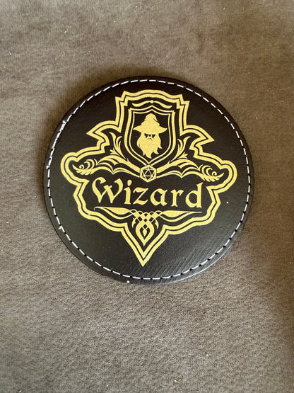 Sous verres en similicuir Classe de JDR