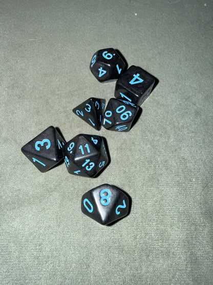 Set de dés de JDR - Bleus