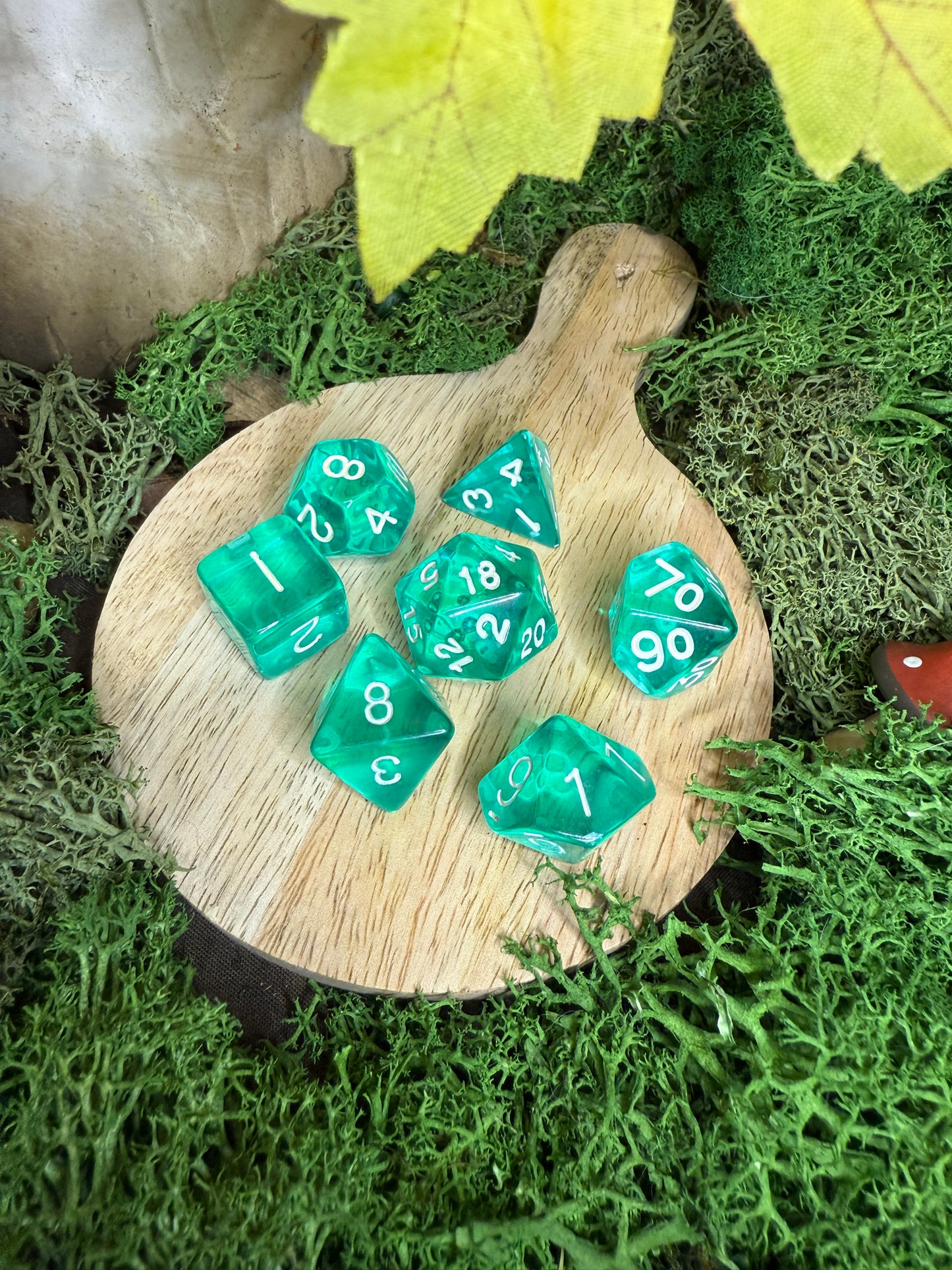 Set de dés transparent