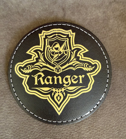 Sous verres en similicuir Classe de JDR