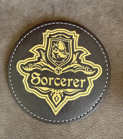 Sous verres en similicuir Classe de JDR