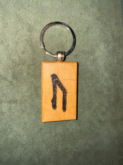 Porte-clés Runes Futhark - Pyrogravés